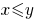 x le y